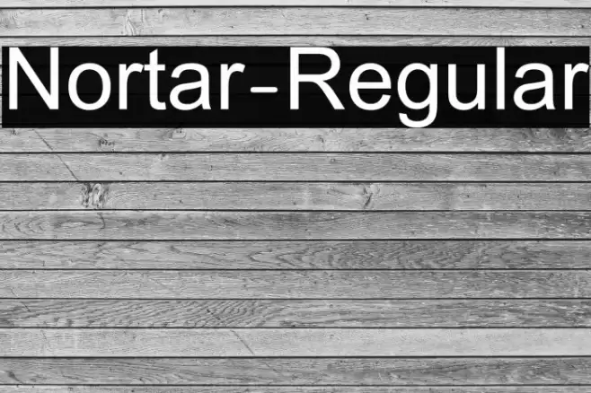 Nortar-Regular Font examples