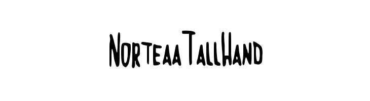 NorteaaTallHand  Free Fonts Download