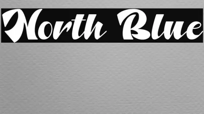 North Blue Font examples