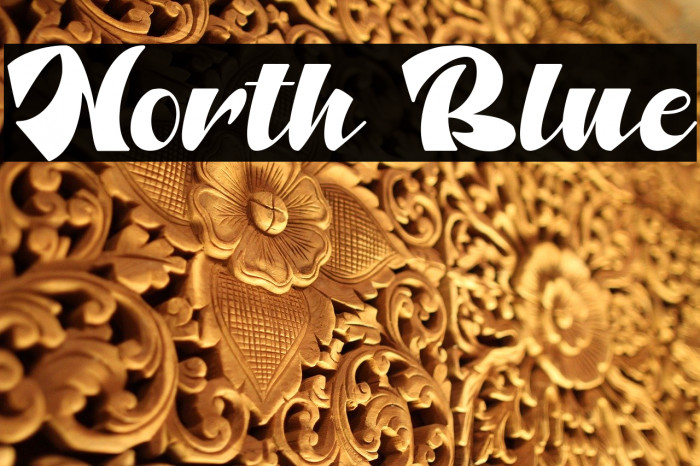 North Blue フォント examples