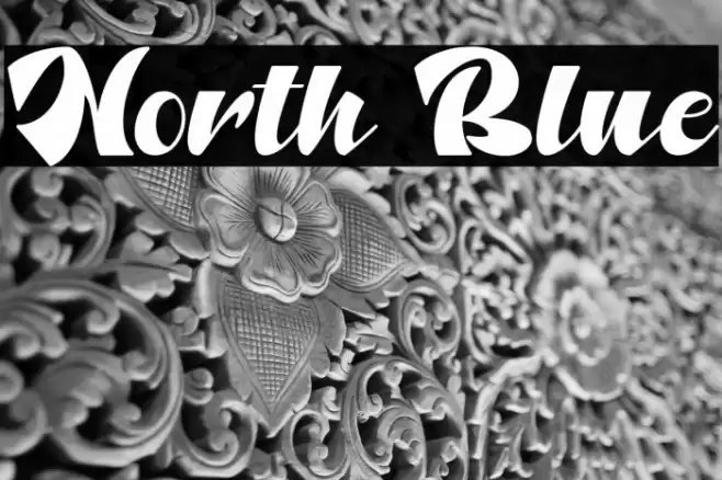 North Blue Font examples