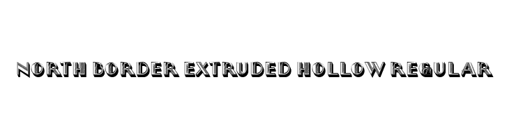 North Border Extruded Hollow Regular  नि: शुल्क फ़ॉन्ट्स डाउनलोड