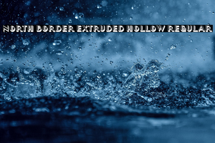 North Border Extruded Hollow Regular Example 1