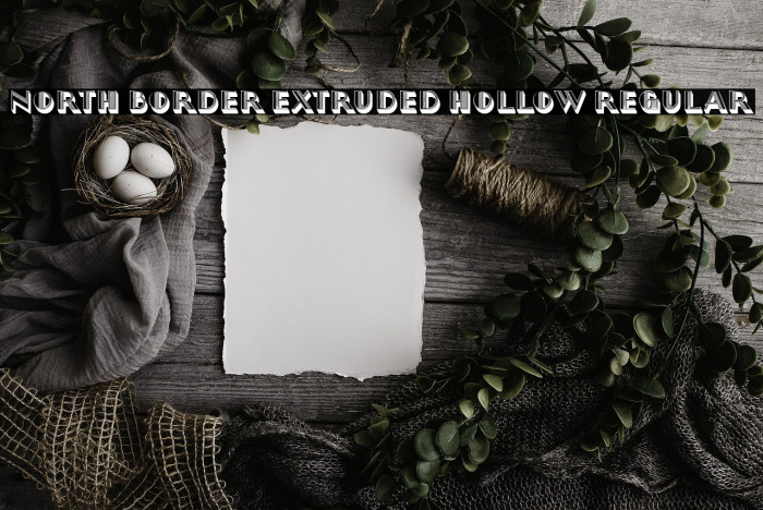 North Border Extruded Hollow Regular Example 2