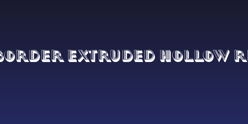 North Border Extruded Hollow Regular Social Header