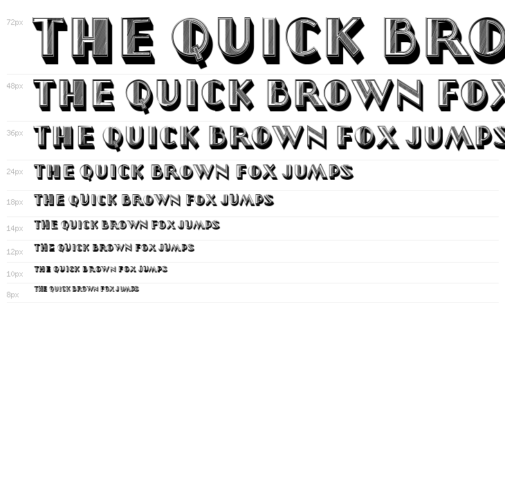 North Border Extruded Hollow Regular Waterfall