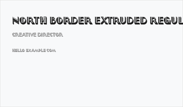 North Border Extruded Regular Business Card