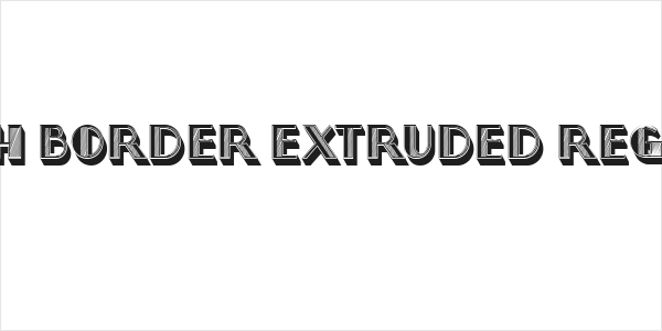 North Border Extruded Regular Logo