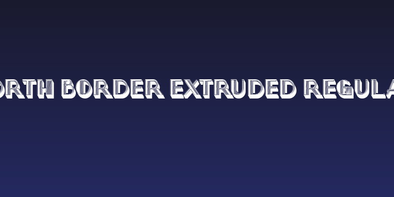 North Border Extruded Regular Social Header