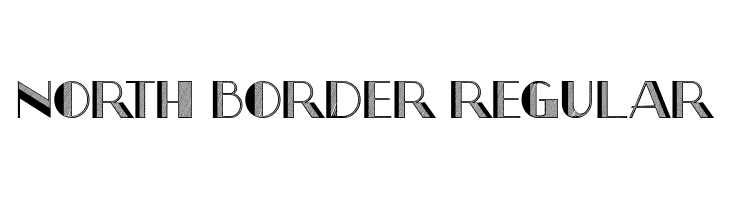 North Border Regular  Free Fonts Download