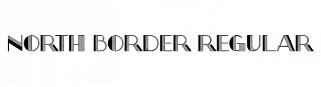 North Border Regular  Free Fonts Download