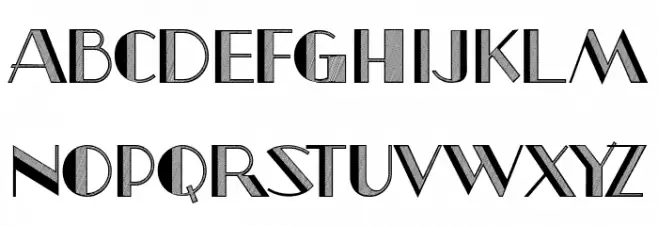 North Border Regular Font Litere mari
