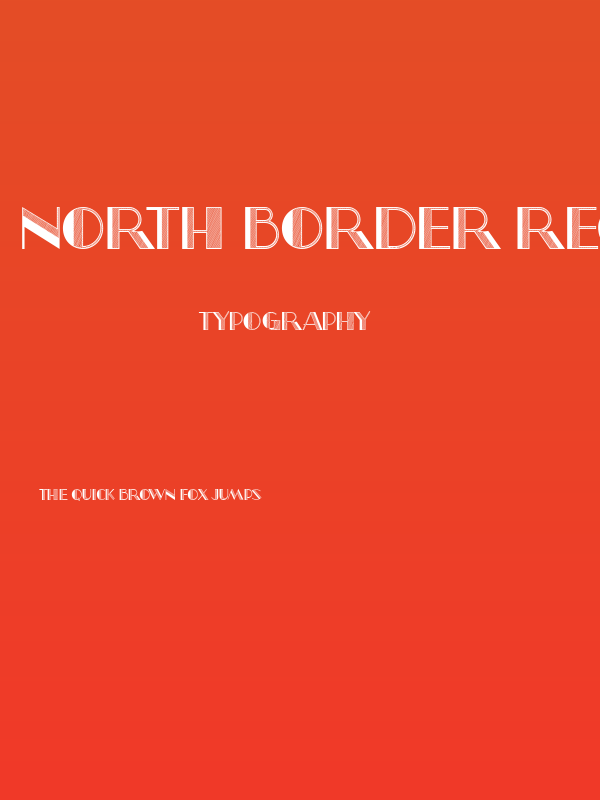 North Border Regular Poster