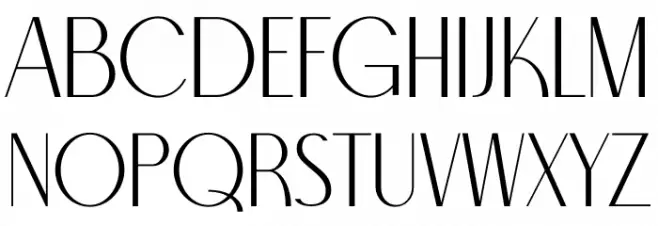 North Carossela Font UPPERCASE