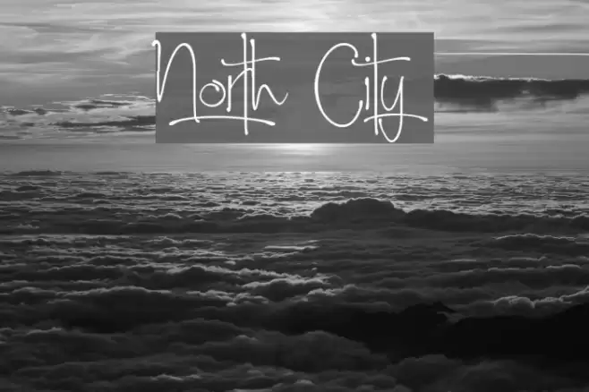 North City Font examples
