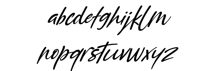 North Coast Italic Font LOWERCASE