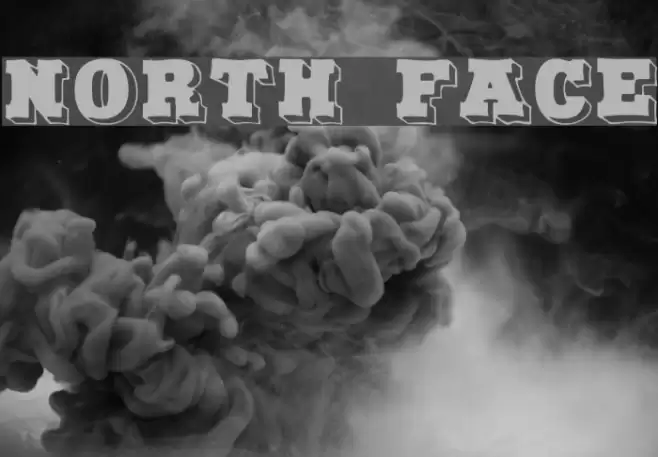 North Face Font examples
