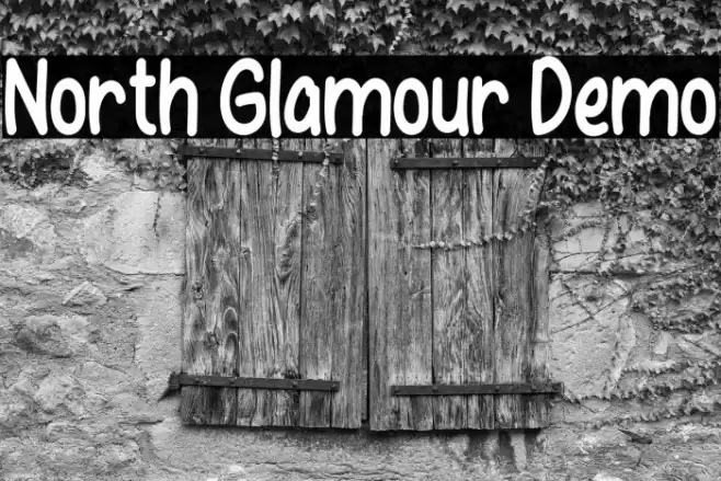 North Glamour Demo Font examples