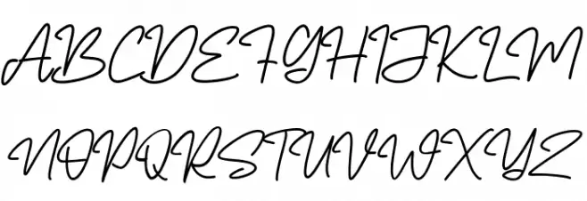 North Glides Free Regular Schriftart Groß