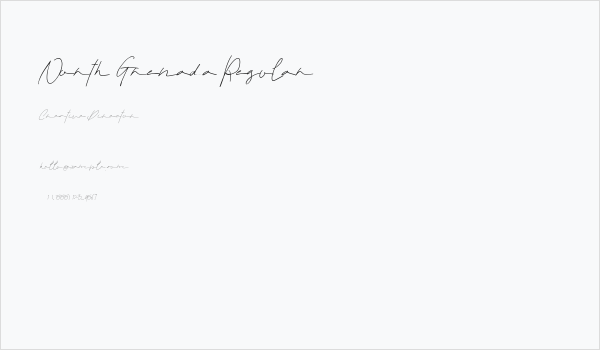 North Grenada Regular Business Card