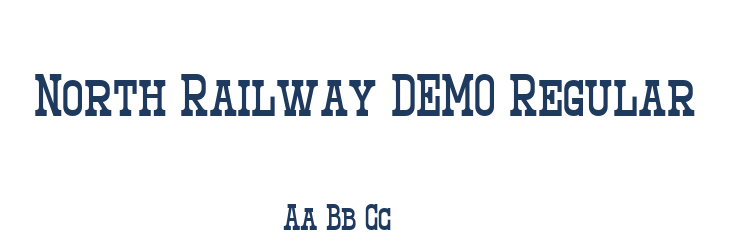 North Railway DEMO Regular Font Preview