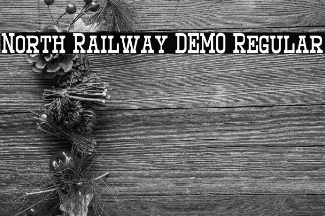 North Railway DEMO Regular Fonte examples