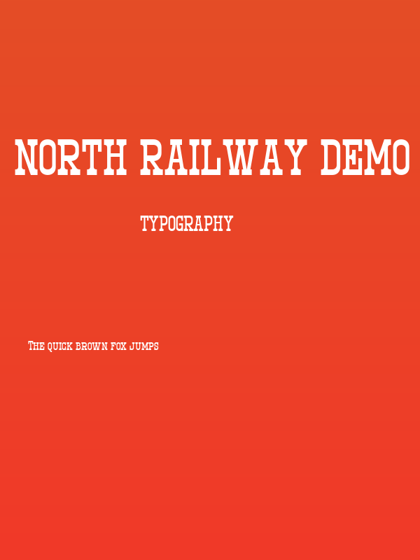 North Railway DEMO Regular Poster