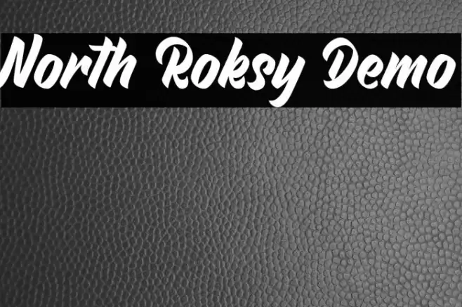 North Roksy Demo Font examples