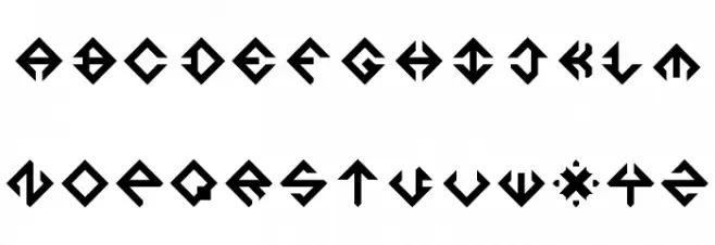 North Square Regular Schriftart Groß