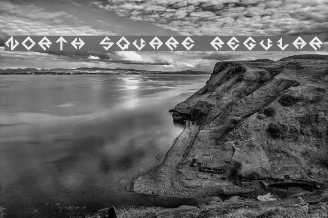 North Square Regular Font examples