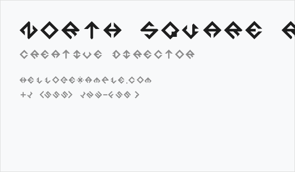 North Square Regular Business Card