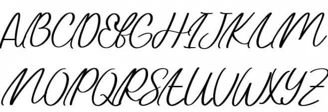 North Sweet Demo Schriftart Groß