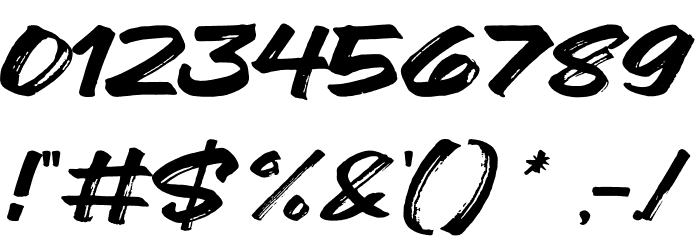 North Zone Font OTHER CHARS