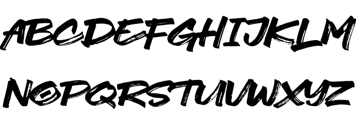 North Zone Font LOWERCASE