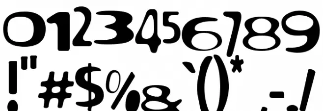 North point Font OTHER CHARS