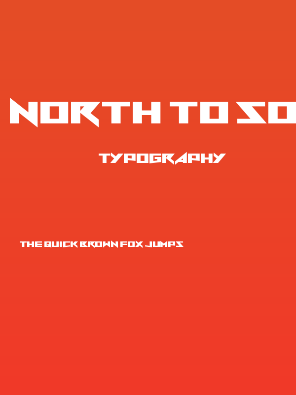 North to South Poster