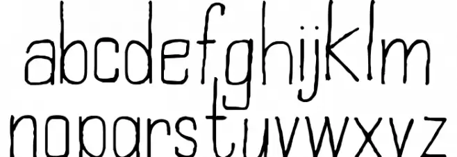 Northampton Caratteri MINUSCOLO