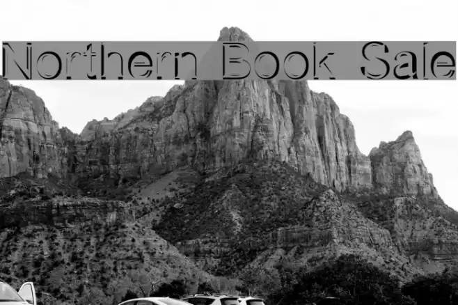 Northern Book Sale Schriftart examples