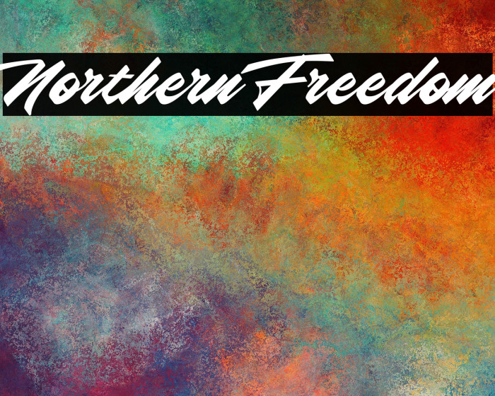 Northern Freedom Font examples