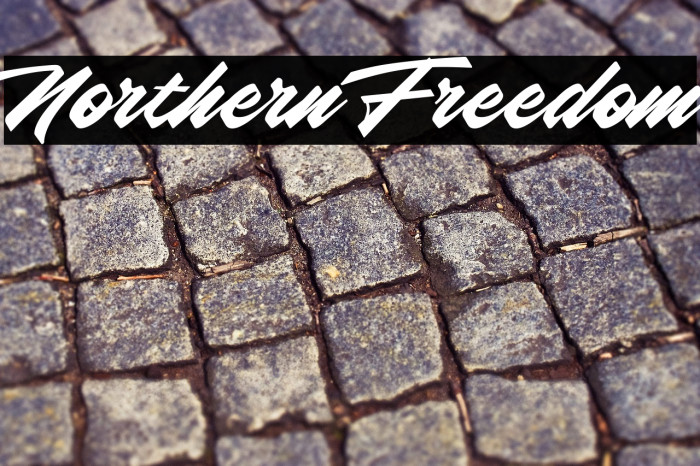 Northern Freedom Font examples