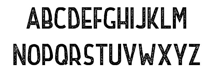 Northern Highway Rough Font LOWERCASE