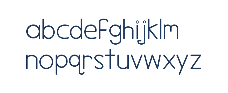 Northern Lights Lowercase