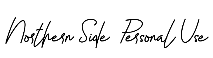 Northern Side - Personal Use  Free Fonts Download