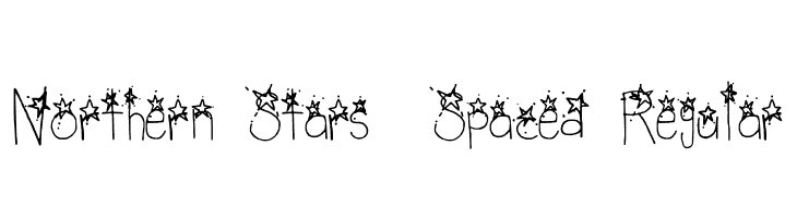 Northern Stars _ Spaced Regular Caratteri