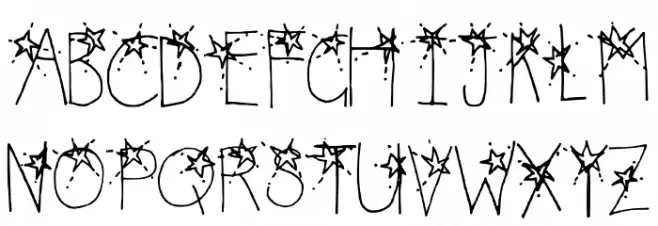 Northern Stars _ Spaced Regular Schriftart Groß