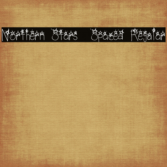 Northern Stars _ Spaced Regular Шрифта examples