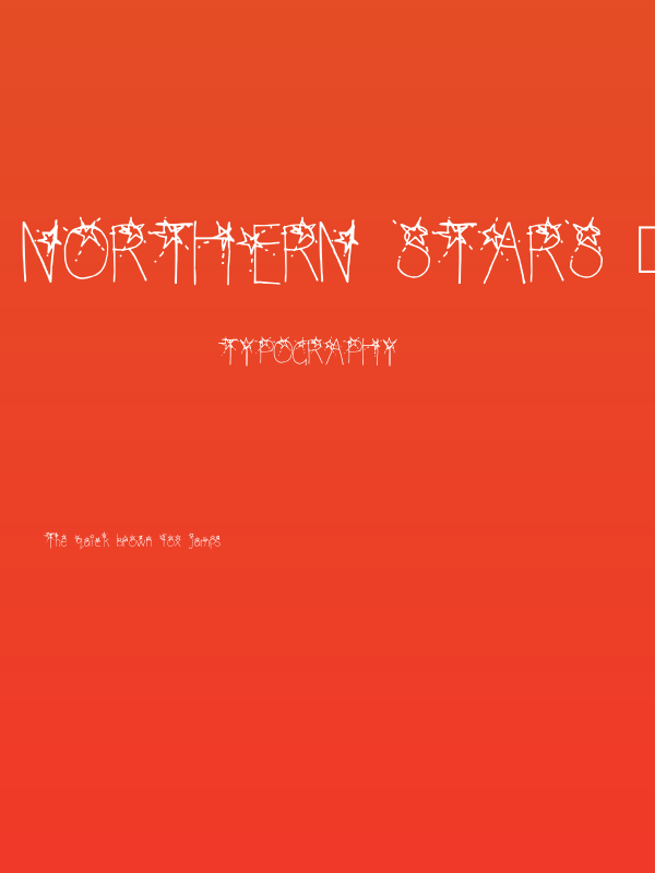 Northern Stars _ Spaced Regular Poster
