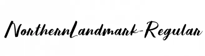 NorthernLandmark-Regular  font caratteri gratis