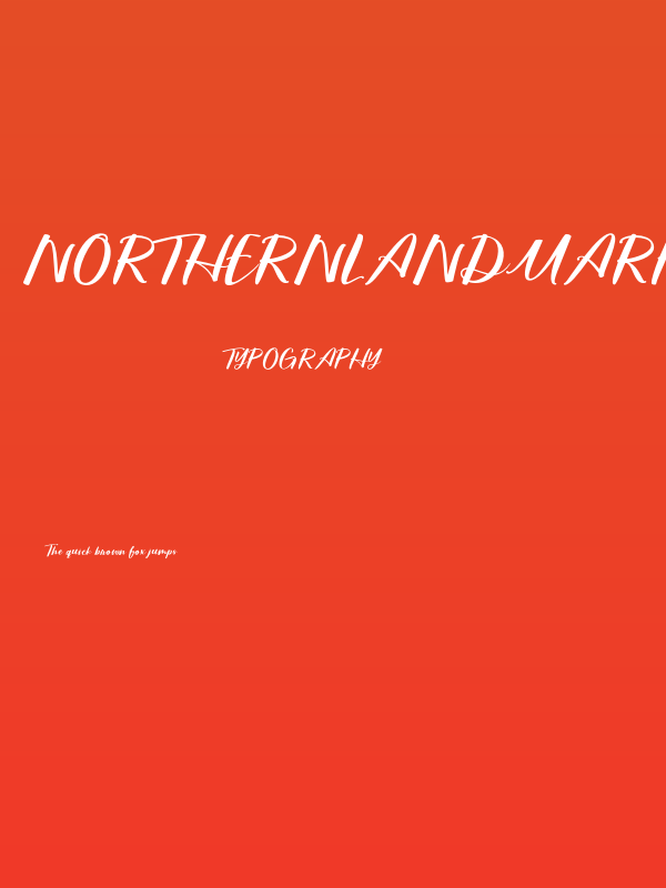 NorthernLandmark-Regular Poster