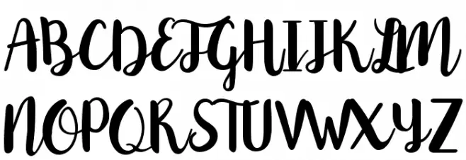 NorthernLights-Script Fonte MAIÚSCULAS